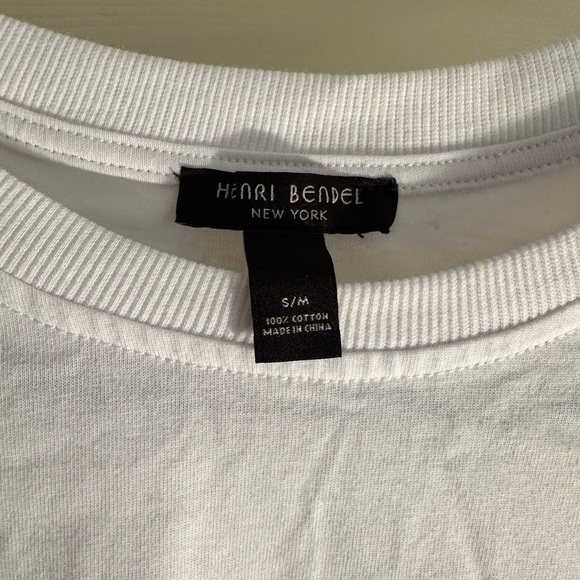 HENRI BENDEL T-SHIRT WITH CUFFED SLEEVE LOVE HENRI - Picture 6 of 9
